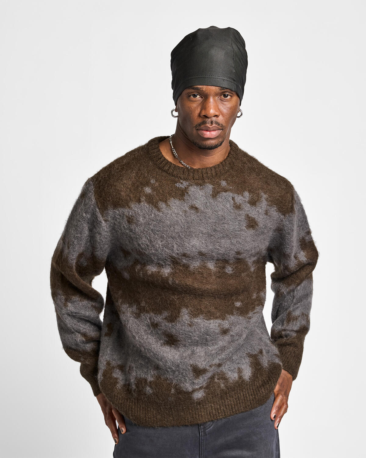 Gramicci MOHAIR SPLATTER SWEATER | G6FM-J037-SLSP | AFEW STORE